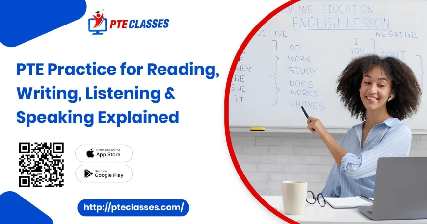 PTE practice reading writing listening speaking